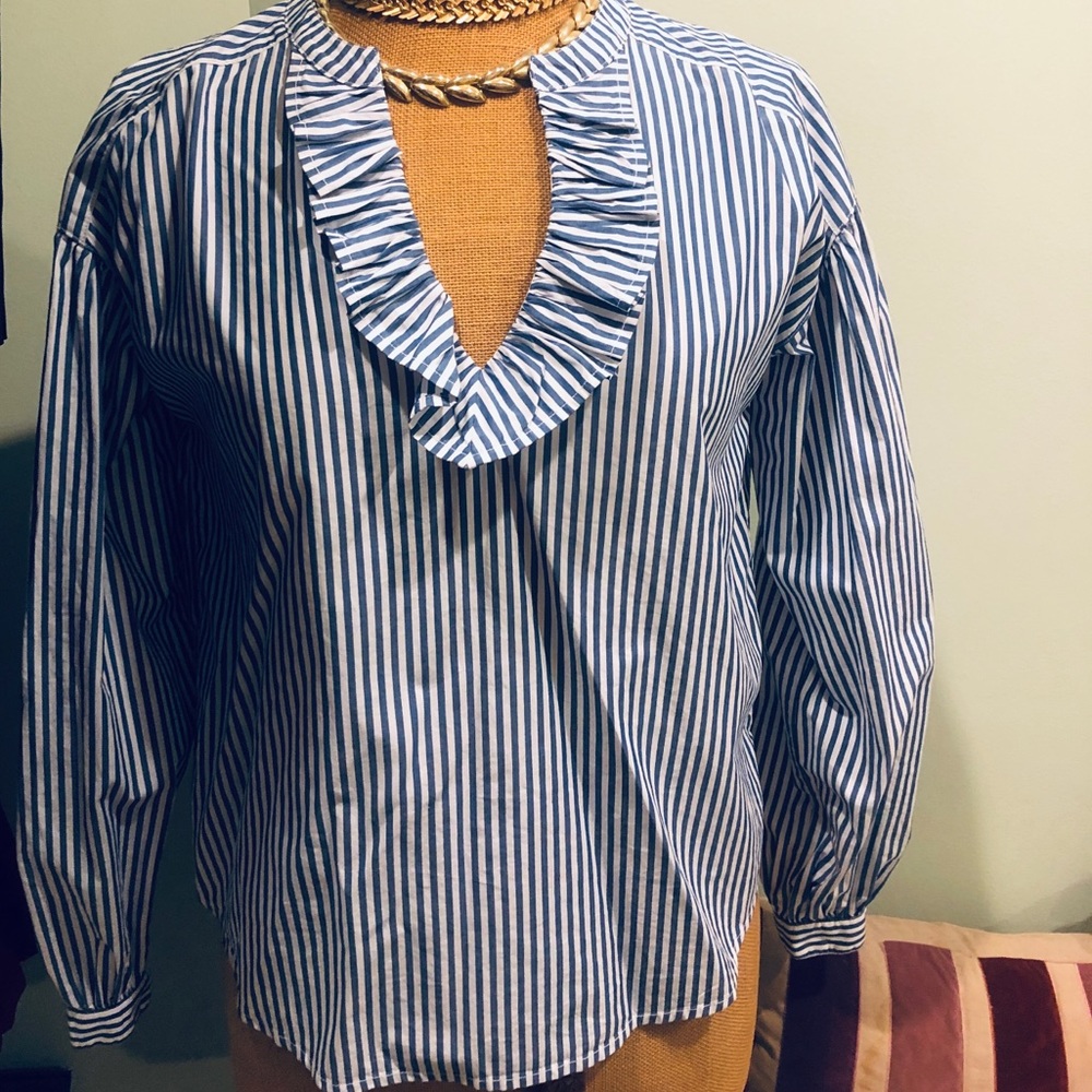GAP Pinstripe Blouse